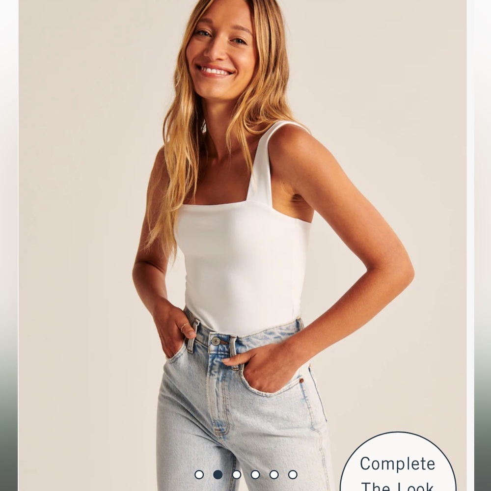 NWOT Abercrombie Square Neck Bodysuit